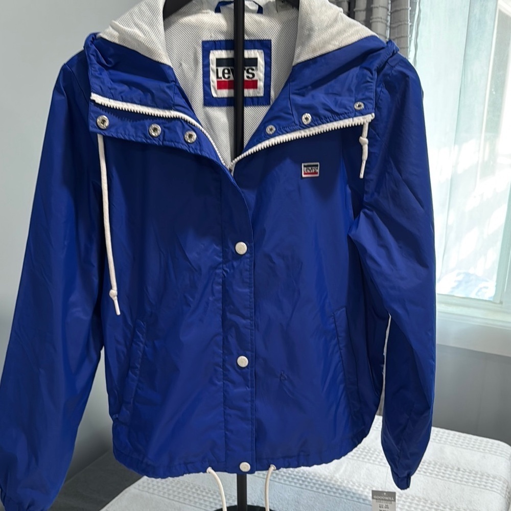 Levi's Blue Utility Jacket with Stand-Up Collar RN no.54163